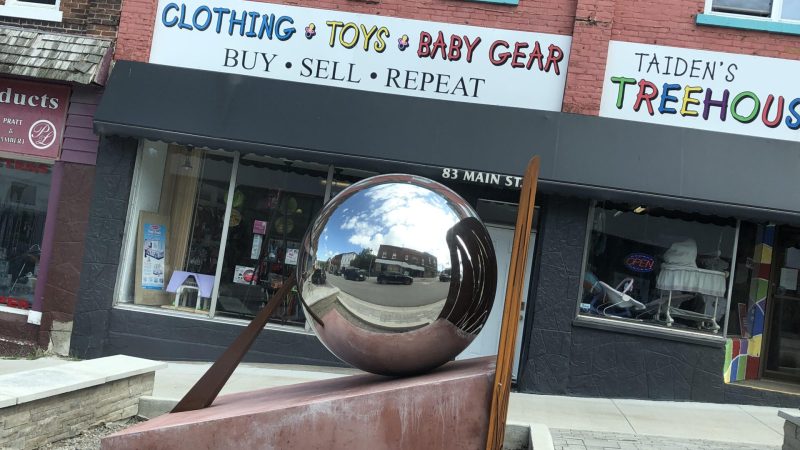 silver mirror ball in Penetang